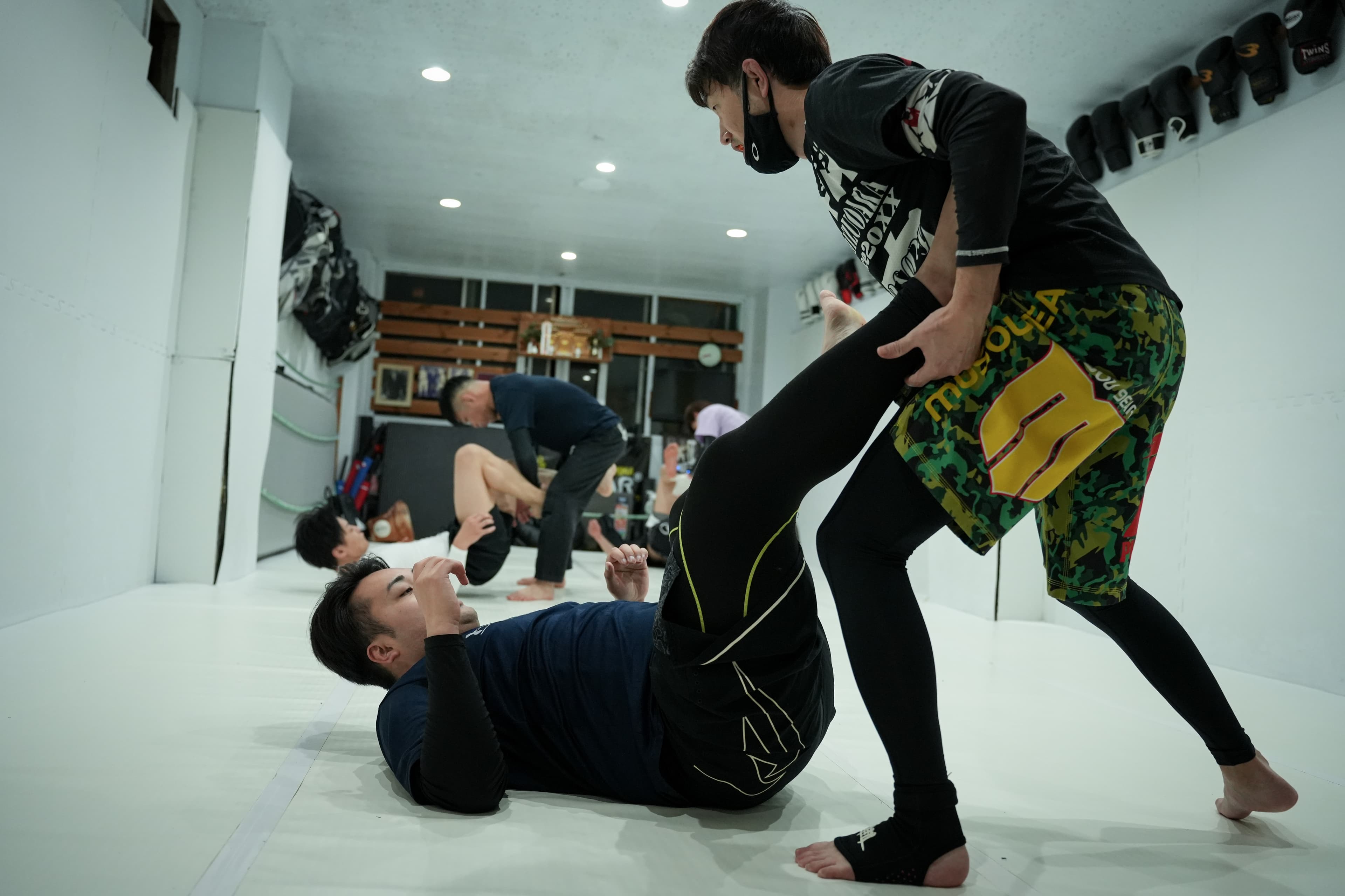 MMAクラスの練習風景