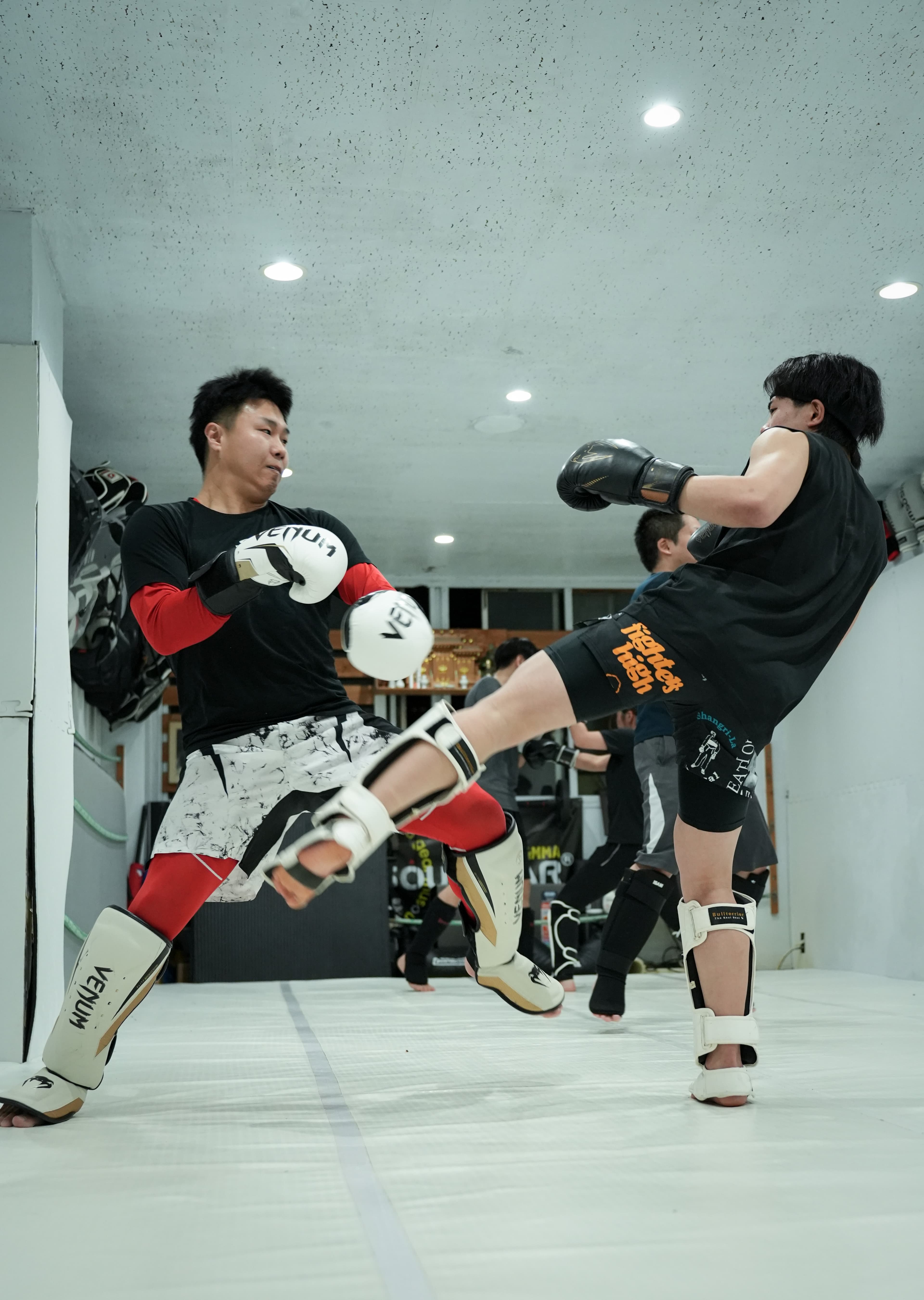 朝の清潔な道場の風景